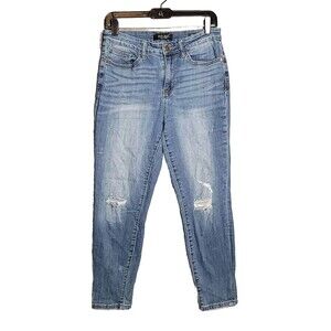 Judy Blue  Los Angelos Relaxed Fit Jeans Womens Size 31 Distressed Western Pants